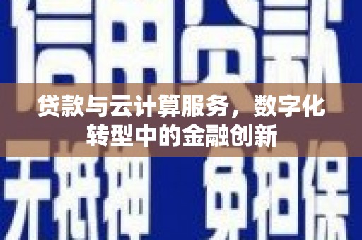 温泉贷款与云计算服务，数字化转型中的金融创新