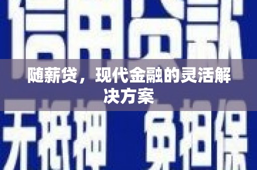 温泉随薪贷，现代金融的灵活解决方案