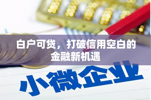 温泉白户可贷，打破信用空白的金融新机遇
