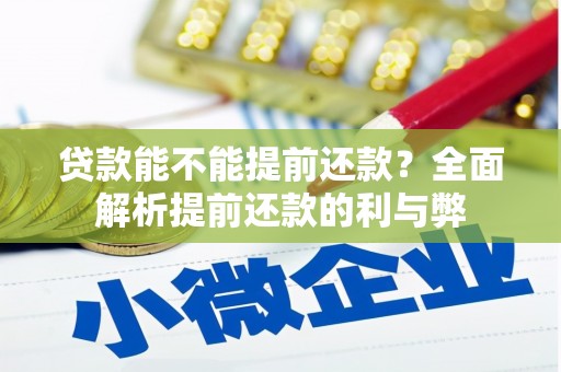 温泉贷款能不能提前还款？全面解析提前还款的利与弊
