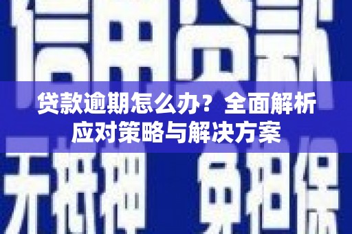 温泉贷款逾期怎么办？全面解析应对策略与解决方案