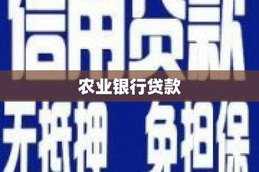 温泉农业银行贷款