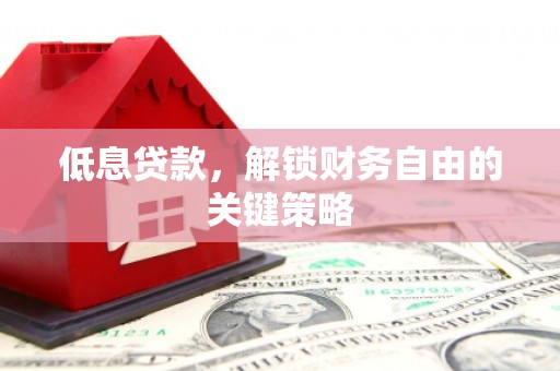 温泉低息贷款，解锁财务自由的关键策略