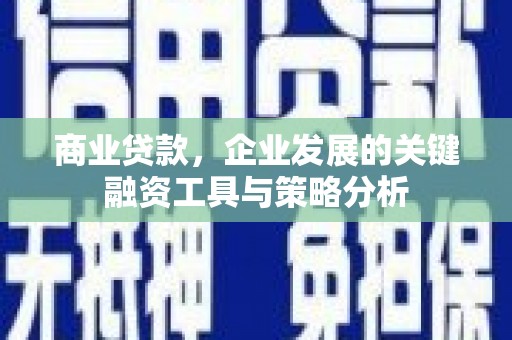 温泉商业贷款，企业发展的关键融资工具与策略分析