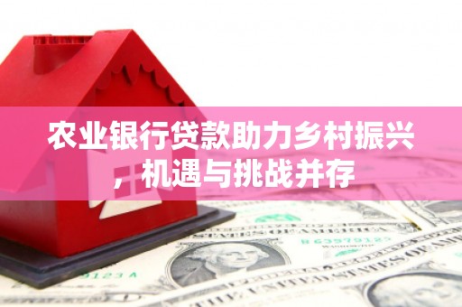 温泉农业银行贷款助力乡村振兴，机遇与挑战并存