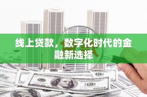 温泉线上贷款，数字化时代的金融新选择