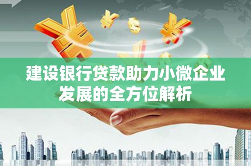 温泉建设银行贷款助力小微企业发展的全方位解析