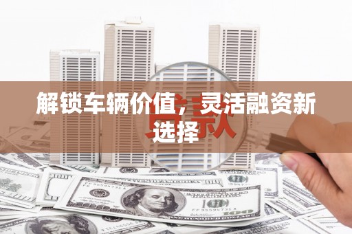 温泉解锁车辆价值，灵活融资新选择